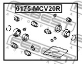 Ремкомплект, тормозной суппорт 0175-MCV20R FEBEST - фото №2