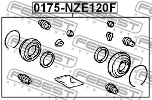 Ремкомплект, тормозной суппорт 0175-NZE120F FEBEST - фото №2
