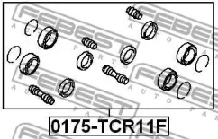 Ремкомплект, тормозной суппорт 0175-TCR11F FEBEST - фото №2