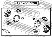 Ремкомплект, тормозной суппорт 0175-ZZE120F FEBEST - фото №2