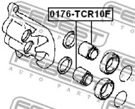 Поршень, корпус скобы тормоза 0176-TCR10F FEBEST - фото №2