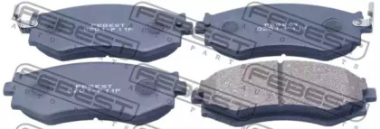 Комплект тормозных колодок, дисковый тормоз 0201-P11F FEBEST - фото №1