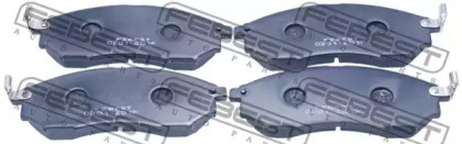Комплект тормозных колодок, дисковый тормоз 0201-Z51F FEBEST - фото №1