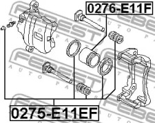 Ремкомплект, тормозной суппорт 0275-E11EF FEBEST - фото №2