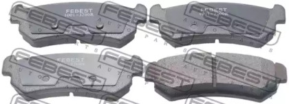 Колодки тормозные дисковые задние 1001-J200R FEBEST