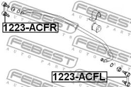 Тяга / стойка, стабилизатор 1223-ACFR FEBEST - фото №2