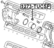 Пыльник, управление корпуса скобы тормоза 1273-TUCSF FEBEST - фото №2