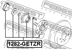 Ступица колеса 1282-GETZR FEBEST - фото №2