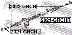Наконечник поперечной рулевой тяги 2021-GRCHL FEBEST - фото №2