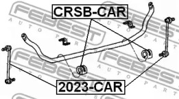 Тяга / стойка, стабилизатор 2023-CAR FEBEST - фото №2