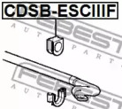 Опора, стабилизатор CDSB-ESCIIIF FEBEST - фото №2