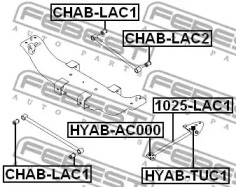 Подвеска, рычаг независимой подвески колеса CHAB-LAC1 FEBEST - фото №2