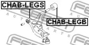 Подвеска, рычаг независимой подвески колеса CHAB-LEGB FEBEST - фото №2