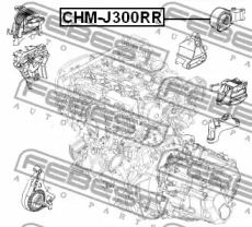 Подвеска, двигатель CHM-J300RR FEBEST - фото №2