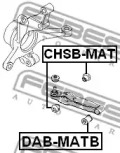Подвеска, рычаг независимой подвески колеса CHSB-MAT FEBEST - фото №2