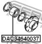 Подшипник ступичный передний (34x64x37mm) DAC34640037 FEBEST - фото №2