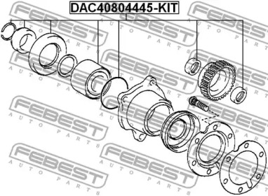Комплект подшипника ступицы колеса DAC40804445-KIT FEBEST - фото №2