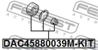 Комплект подшипника ступицы колеса DAC45880039M-KIT FEBEST - фото №2