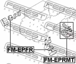 Подвеска, двигатель FM-EPRMT FEBEST - фото №2