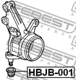 ремонтный комплект, несущие / направляющие шарниры HBJB-001 FEBEST - фото №2