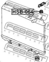 Подвеска, радиатор HSB-064 FEBEST - фото №2