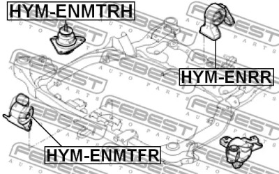 Подвеска, двигатель HYM-ENMTFR FEBEST - фото №2