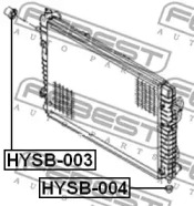 Подвеска, радиатор HYSB-004 FEBEST - фото №2