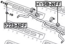 Опора, стабилизатор HYSB-NFF FEBEST - фото №2