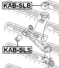 Подвеска, рычаг независимой подвески колеса KAB-SLS FEBEST - фото №2