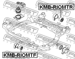 Подвеска, двигатель KMB-RIOMTR FEBEST - фото №2