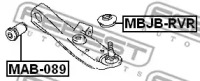 ремонтный комплект, несущие / направляющие шарниры MBJB-RVR FEBEST - фото №2