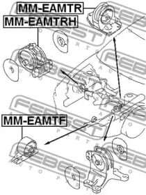 Подвеска, двигатель MM-EAMTR FEBEST - фото №2