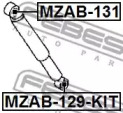 Втулка, амортизатор MZAB-131 FEBEST - фото №2