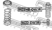 Амортизатор MZD-DW3R FEBEST - фото №2