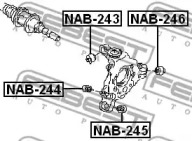 Втулка, рычаг колесной подвески NAB-244 FEBEST - фото №2
