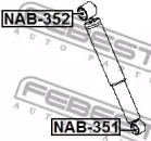 Втулка, амортизатор NAB-351 FEBEST - фото №2