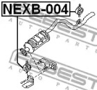 Монтажный комплект, система выпуска NEXB-004 FEBEST - фото №2