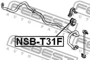 Опора, стабилизатор NSB-T31F FEBEST - фото №2