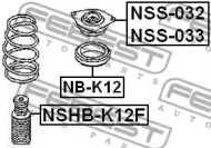 Защитный колпак / пыльник, амортизатор NSHB-K12F FEBEST - фото №2