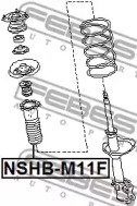 Защитный колпак / пыльник, амортизатор NSHB-M11F FEBEST - фото №2