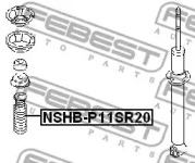 Защитный колпак / пыльник, амортизатор NSHB-P11SR20 FEBEST - фото №2