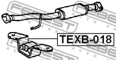 Монтажный комплект, система выпуска TEXB-018 FEBEST - фото №2