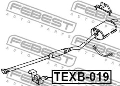 Монтажный комплект, система выпуска TEXB-019 FEBEST - фото №2