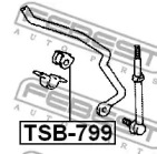 Опора, стабилизатор TSB-799 FEBEST - фото №2