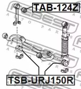 Опора, стабилизатор TSB-URJ150R FEBEST - фото №2