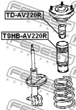 Защитный колпак / пыльник, амортизатор TSHB-AV220R FEBEST - фото №2
