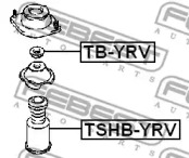 Защитный колпак / пыльник, амортизатор TSHB-YRV FEBEST - фото №2