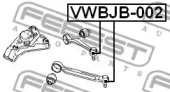 ремонтный комплект, несущие / направляющие шарниры VWBJB-002 FEBEST - фото №2