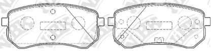 Комплект тормозных колодок, дисковый тормоз PN0526                  NIBK
