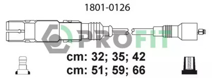 Комплект проводов зажигания 1801-0126 PROFIT - фото №1